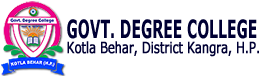 Government Degree college Kotla Behar, Tehsil Jaswan, District Kangra,  H.P.